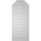 Ekena Millwork Octagonal Top Surface Mount PVC Gable Vent w/ 2"W x 1-1/2"P Brickmould Frame, 16"W x 38"H GVPOT16X3802SF - alternate 3